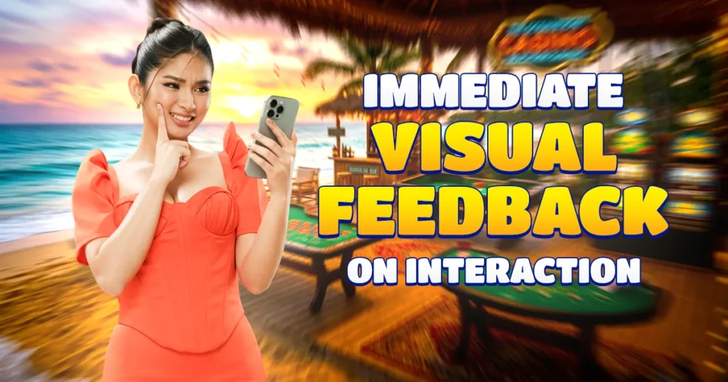 juan 365ph interface: immediate visual feedback on interaction